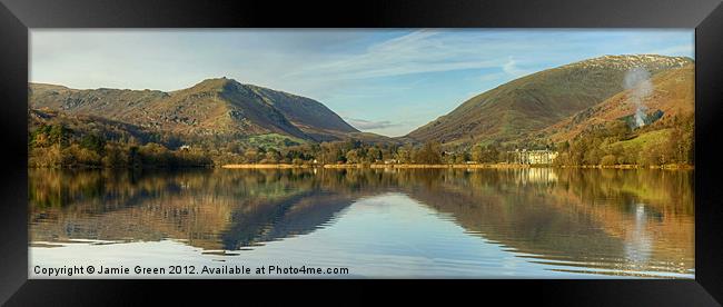 Grasmere Panorama Framed Print by Jamie Green