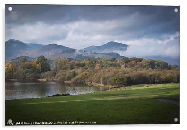 Low Cloud on The Hills Acrylic by George Davidson