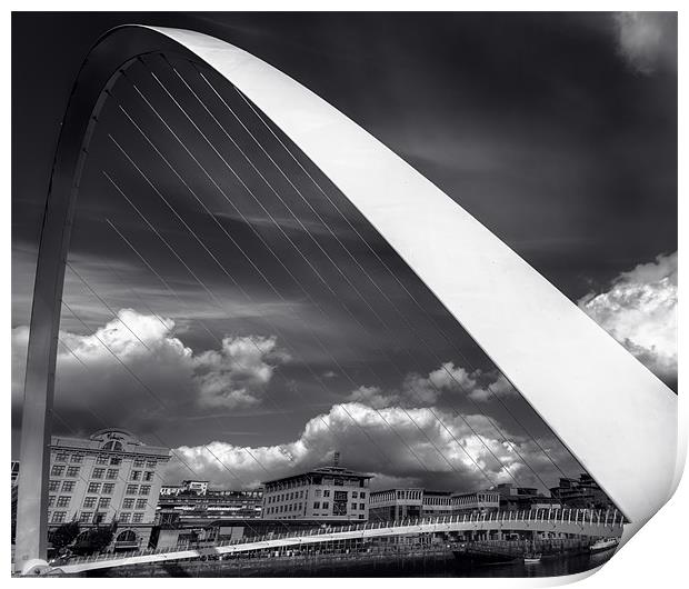 :MIllennium bridge: Print by andrew bagley