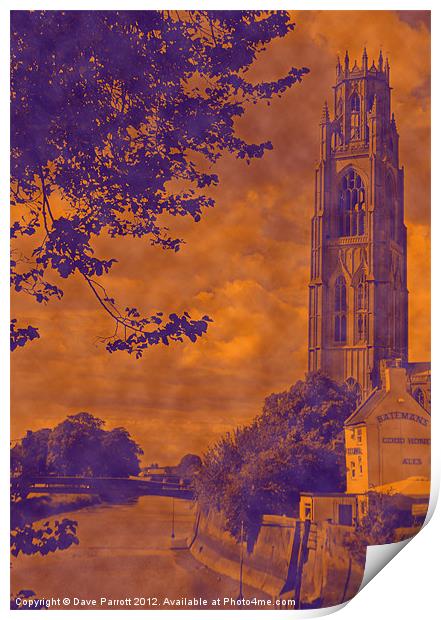 Boston Stump - Old Style Print by Daves Photography