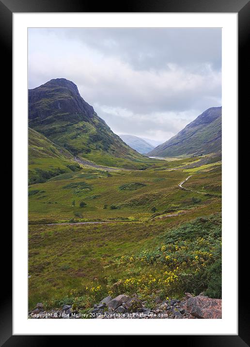 Glencoe, Highlands of Scotland Framed Mounted Print by Jane McIlroy