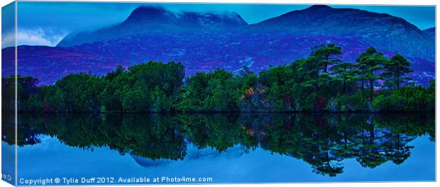 Reflections in Loch Canvas Print by Tylie Duff Photo Art