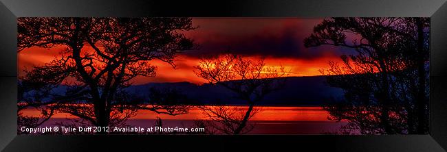 Loch Lomond Sunset Framed Print by Tylie Duff Photo Art