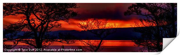 Loch Lomond Sunset Print by Tylie Duff Photo Art