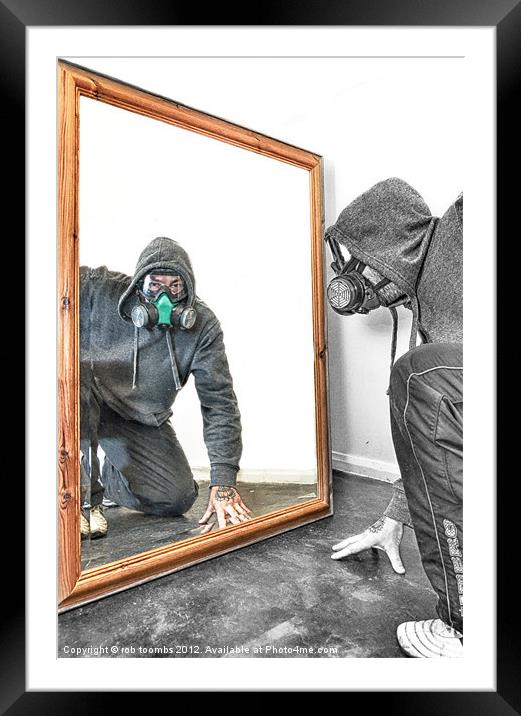 SPLIT PERSONALITY 2 Framed Mounted Print by Rob Toombs