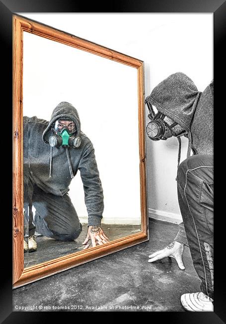 SPLIT PERSONALITY 2 Framed Print by Rob Toombs