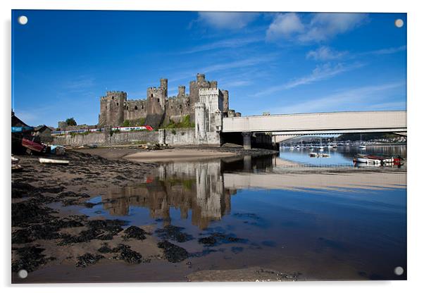 Conwy Castle Acrylic by Gail Johnson