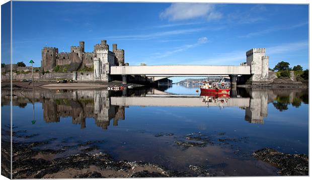 Conwy Castle Canvas Print by Gail Johnson