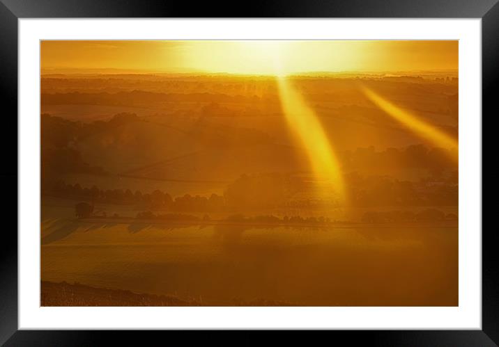 Sunbeams Framed Mounted Print by Gail Johnson