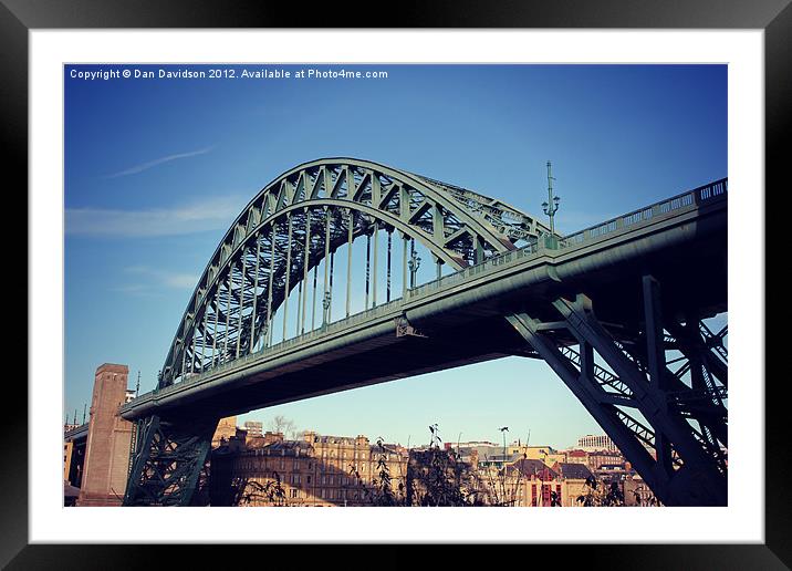 Tyne Bridge Framed Mounted Print by Dan Davidson