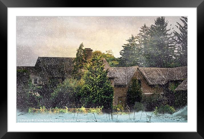 Wintry Day Framed Mounted Print by Elaine Manley