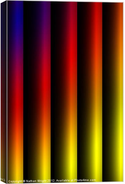 Colour beams Canvas Print by Nathan Wright