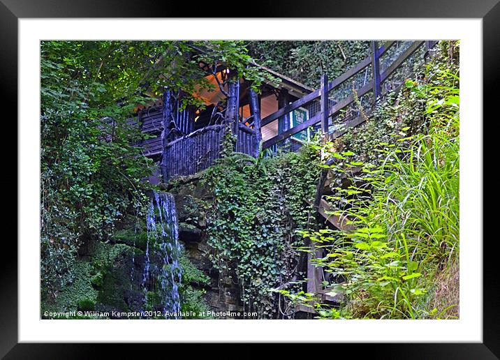 Shanklin Chine, Isle Of Wight Framed Mounted Print by William Kempster
