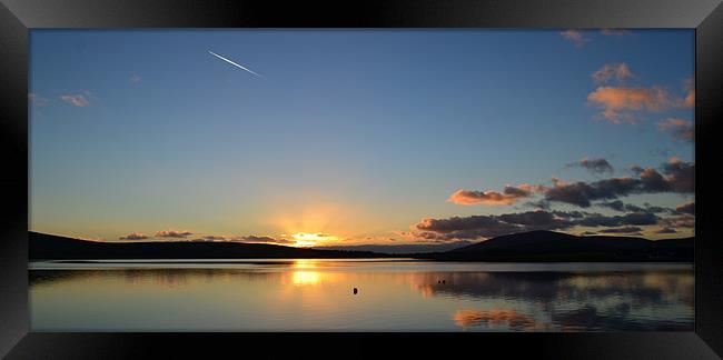 Dingle sunset Framed Print by barbara walsh