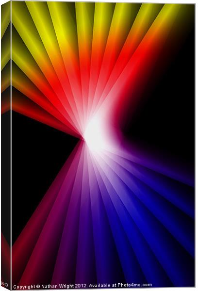 Twisted colour Canvas Print by Nathan Wright