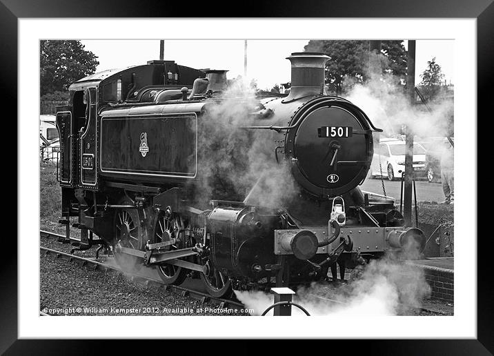 GWR Class 15xx 0-6-0PT No.1501 Framed Mounted Print by William Kempster