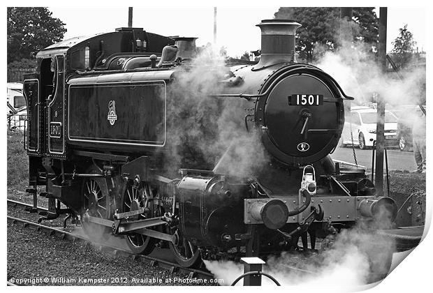 GWR Class 15xx 0-6-0PT No.1501 Print by William Kempster