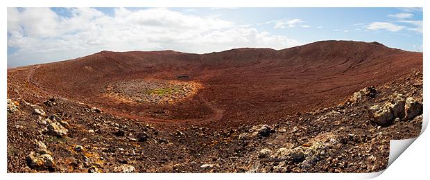 Volcanic Crater Print by Roger Green