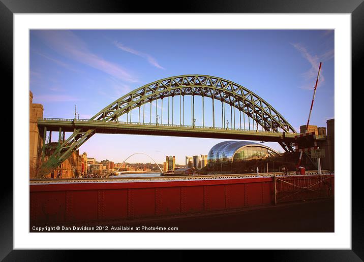 Three Bridges in One Framed Mounted Print by Dan Davidson