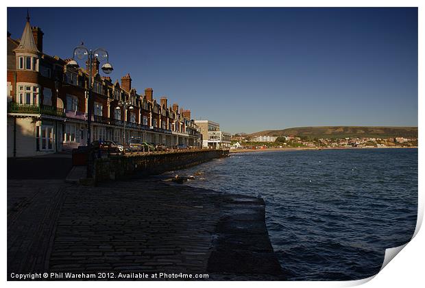 Swanage Seafront Print by Phil Wareham