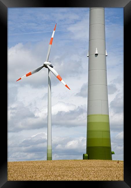 Wind farm in Germany Framed Print by Ian Middleton