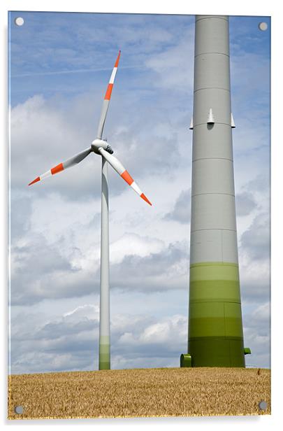 Wind farm in Germany Acrylic by Ian Middleton