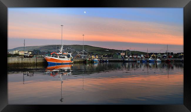 Evening in Dingle Framed Print by barbara walsh