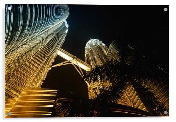 Petronas Towers in colour cast Acrylic by Paul Fisher