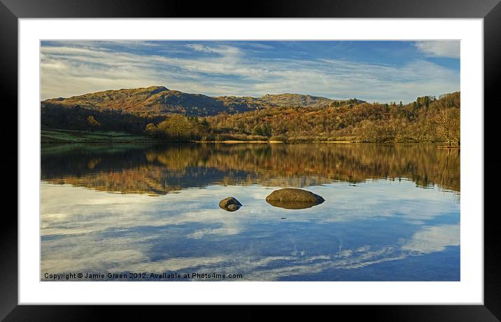 Rydal Water Framed Mounted Print by Jamie Green