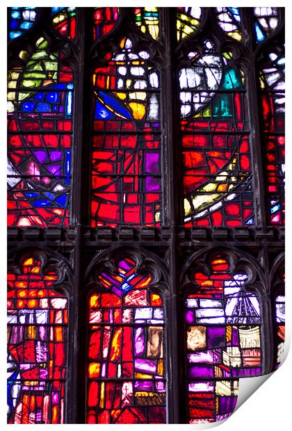 Stained Window Print by Stephen Paul Cahill
