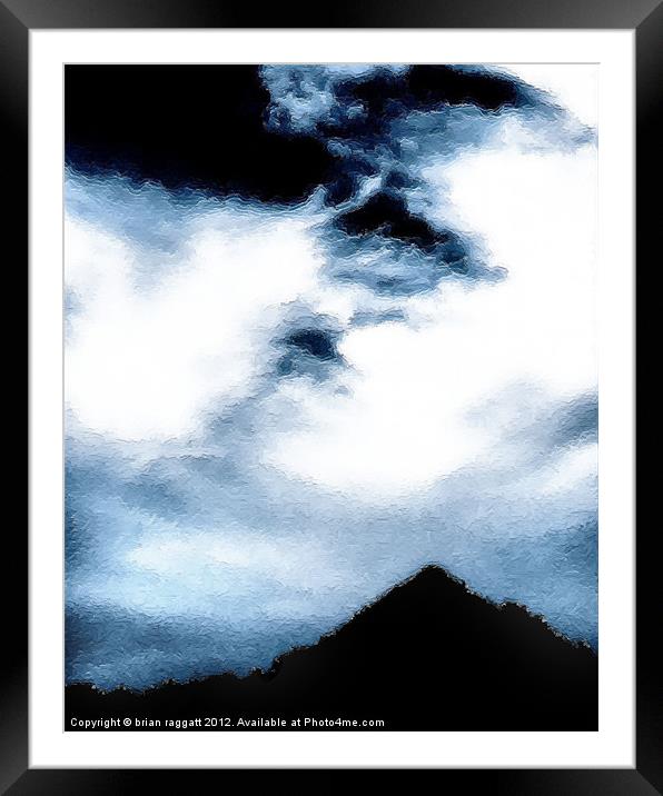 Angry Skies Framed Mounted Print by Brian  Raggatt