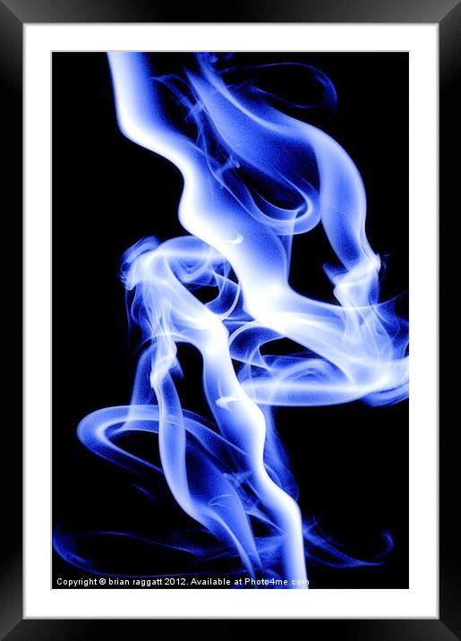 It All Went Up In Smoke Framed Mounted Print by Brian  Raggatt