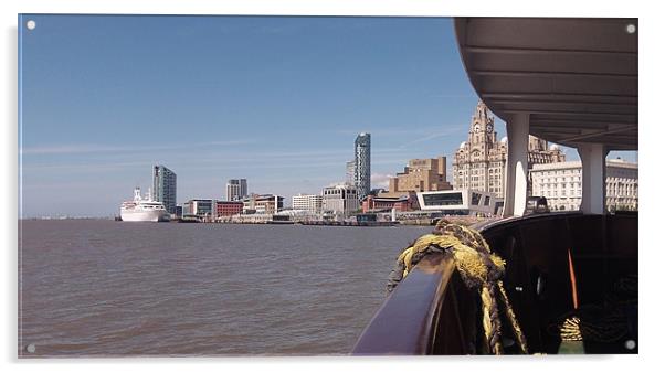 Liverpool skyline Acrylic by peter riddlesworth