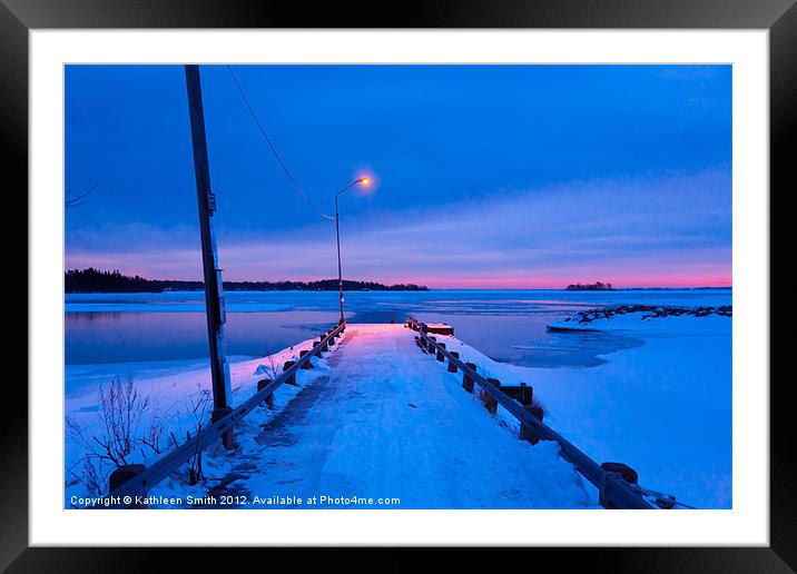 Winter dawn by the sea Framed Mounted Print by Kathleen Smith (kbhsphoto)