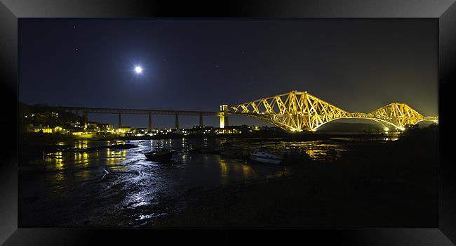 North Queensferry & Forth Rail Bridge Framed Print by Buster Brown