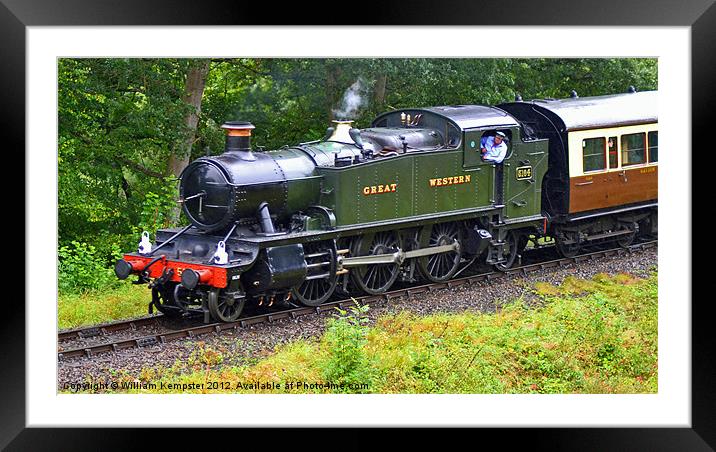 51XX Class GWR No.5164 Framed Mounted Print by William Kempster