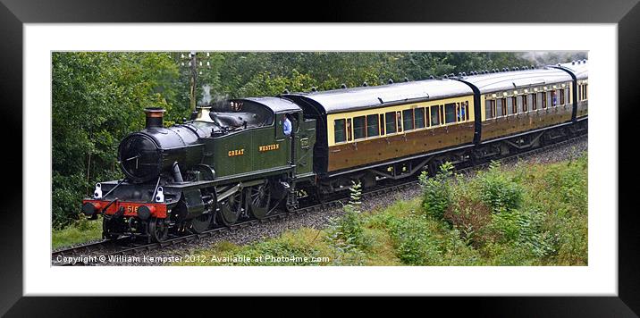 51XX Class GWR No.5164 Framed Mounted Print by William Kempster