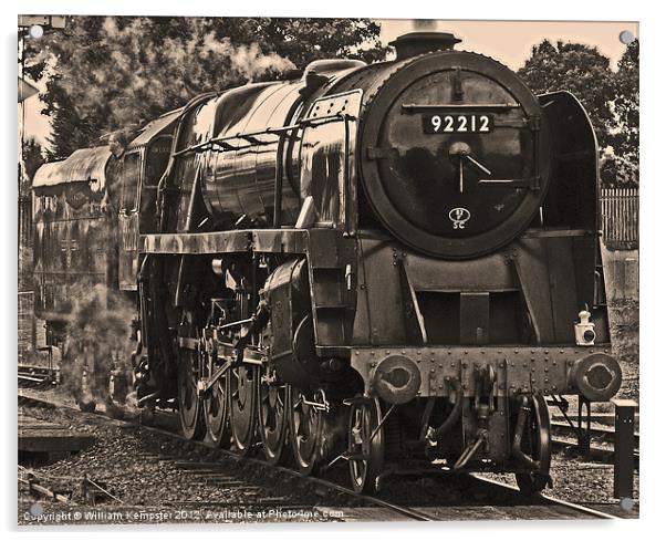 Standard Class 9F No.92212 Acrylic by William Kempster