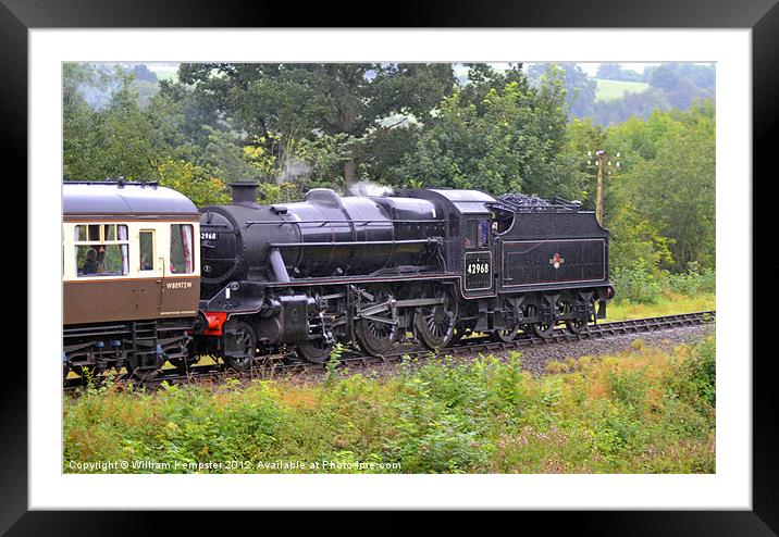 LMSR Stanier 5MT No.42968 Framed Mounted Print by William Kempster