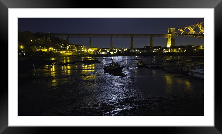 North Queensferry & Forth Rail Bridge Framed Mounted Print by Buster Brown