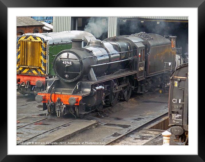LMSR Stanier 5MT No.42968 Framed Mounted Print by William Kempster