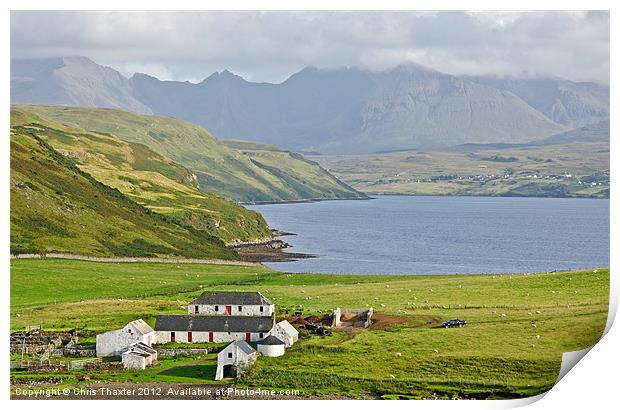 Loch Harport and the Cuillins Isle of Skye Print by Chris Thaxter