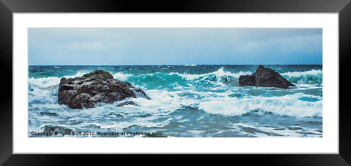 Breakers on Durness Beach Framed Mounted Print by Tylie Duff Photo Art