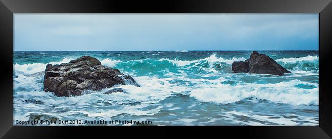 Breakers on Durness Beach Framed Print by Tylie Duff Photo Art