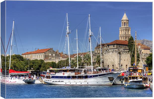 The Harbour at Split Canvas Print by Tom Gomez