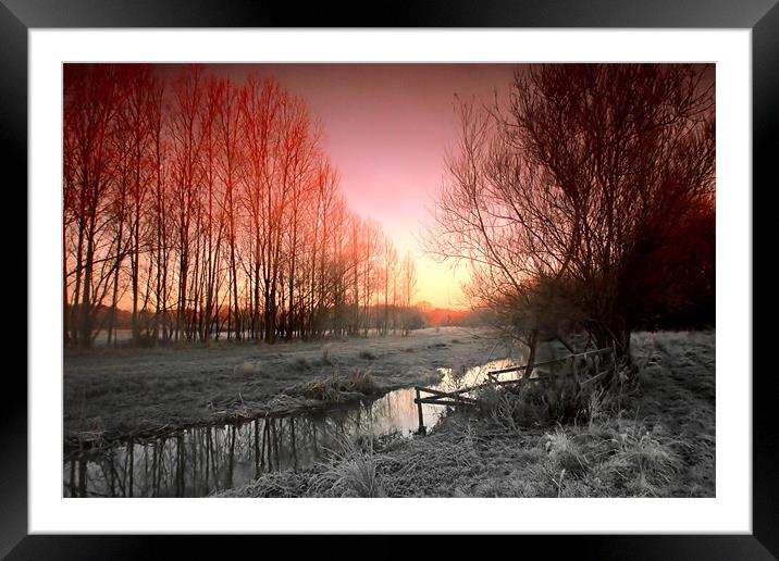 Sunrise On The Blackwater Framed Mounted Print by Chris Manfield