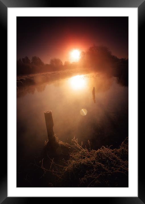 Blackwater Framed Mounted Print by Chris Manfield
