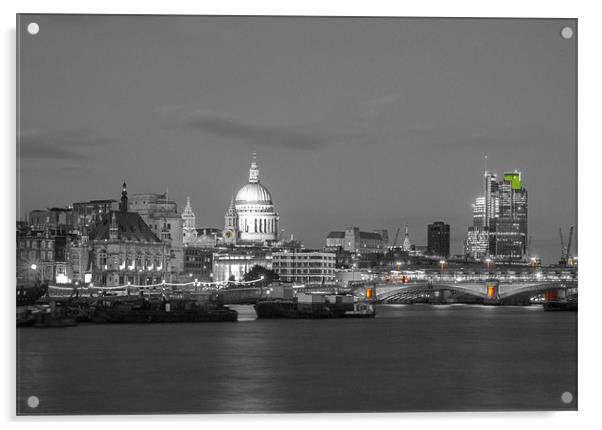 St Pauls london And Blackfriars Acrylic by Clive Eariss