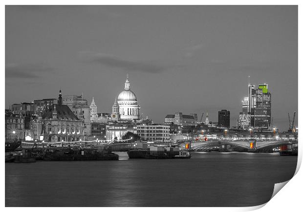 St Pauls london And Blackfriars Print by Clive Eariss