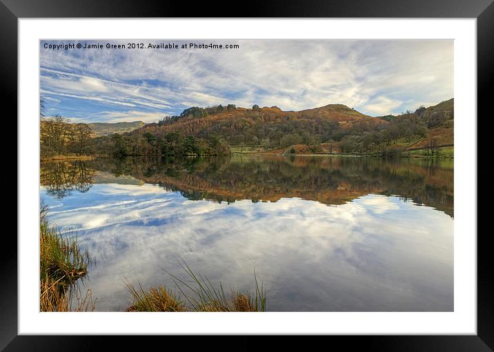 Rydal Water,Lake District Framed Mounted Print by Jamie Green